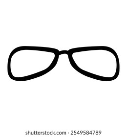 eyeglass, simple vector hand draw doodle
