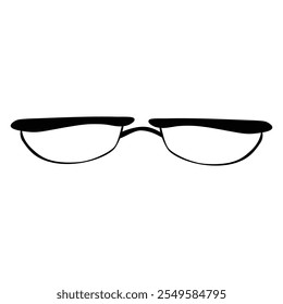 eyeglass, simple vector hand draw doodle
