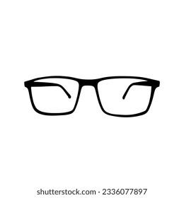 eyeglass vector file on white background, vector eps