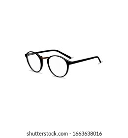 Eyeglasses flat vector design. isolated on white background