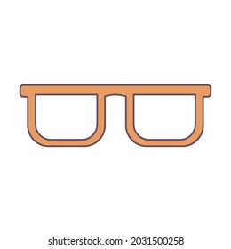 eyeglasses frame optical icon isolated