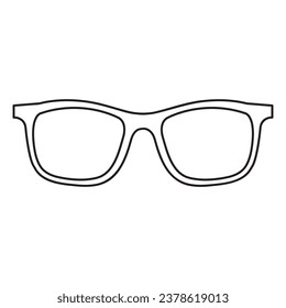 Eyeglasses, glasses icon. liner flat trendy style illustration on white background..eps