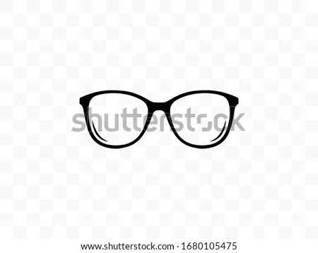 Eyeglasses, glasses icon. Vector illustration, flat design.