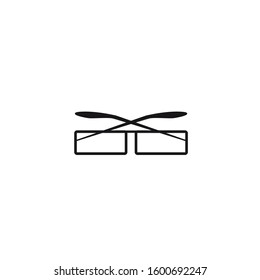 eyeglasses icon design template EPS 10