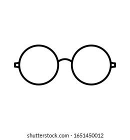 Eyeglasses icon design. Eyeglasses icon in trendy flat style design. Vector illustration.