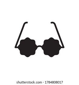 Eyeglasses Icon Design Vector Illustration 