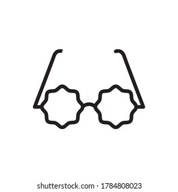 Eyeglasses Icon Design Vector Illustration 