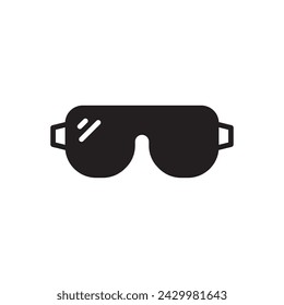 Eyeglasses icon. Engineer glasses flat sign design. Builder glasses symbol pictogram. UX UI icon