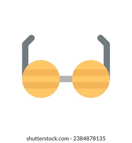 eyeglasses icon flat style vector