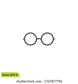 eyeglasses icon illustration symbol simple design element logo template