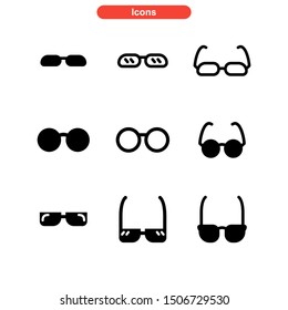 eyeglasses icon isolated sign symbol vector illustration - Collection of high quality black style vector icons
