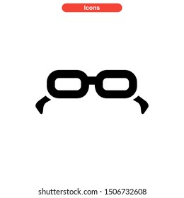 eyeglasses icon isolated sign symbol vector illustration - high quality black style vector icons
