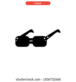 eyeglasses icon isolated sign symbol vector illustration - high quality black style vector icons
