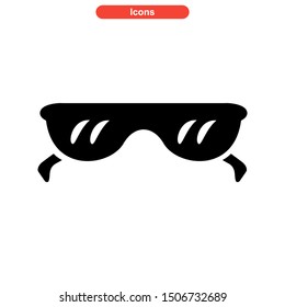 eyeglasses icon isolated sign symbol vector illustration - high quality black style vector icons
