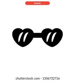 eyeglasses icon isolated sign symbol vector illustration - high quality black style vector icons
