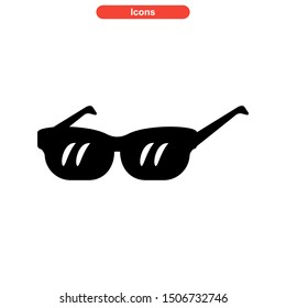 eyeglasses icon isolated sign symbol vector illustration - high quality black style vector icons
