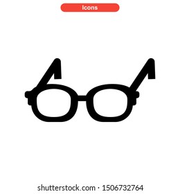 eyeglasses icon isolated sign symbol vector illustration - high quality black style vector icons
