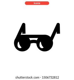 eyeglasses icon isolated sign symbol vector illustration - high quality black style vector icons
