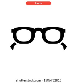 eyeglasses icon isolated sign symbol vector illustration - high quality black style vector icons
