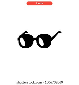 eyeglasses icon isolated sign symbol vector illustration - high quality black style vector icons
