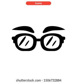 eyeglasses icon isolated sign symbol vector illustration - high quality black style vector icons
