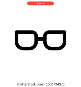 eyeglasses icon isolated sign symbol vector illustration - high quality black style vector icons
