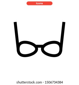 eyeglasses icon isolated sign symbol vector illustration - high quality black style vector icons

