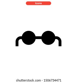 eyeglasses icon isolated sign symbol vector illustration - high quality black style vector icons
