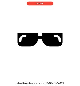 eyeglasses icon isolated sign symbol vector illustration - high quality black style vector icons
