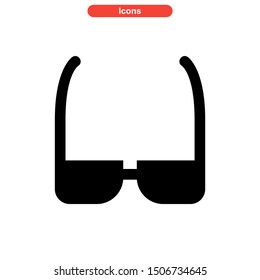 eyeglasses icon isolated sign symbol vector illustration - high quality black style vector icons
