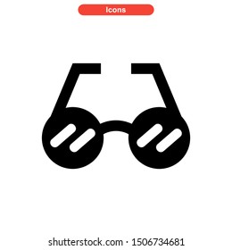 eyeglasses icon isolated sign symbol vector illustration - high quality black style vector icons
