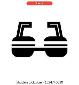 eyeglasses icon isolated sign symbol vector illustration - high quality black style vector icons
