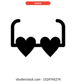 eyeglasses icon isolated sign symbol vector illustration - high quality black style vector icons

