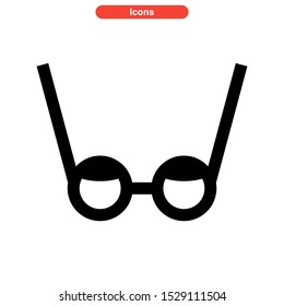 eyeglasses icon isolated sign symbol vector illustration - high quality black style vector icons
