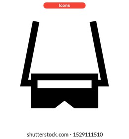 eyeglasses icon isolated sign symbol vector illustration - high quality black style vector icons
