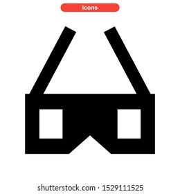 eyeglasses icon isolated sign symbol vector illustration - high quality black style vector icons
