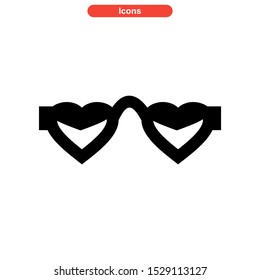 eyeglasses icon isolated sign symbol vector illustration - high quality black style vector icons
