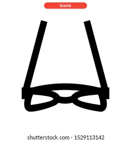 eyeglasses icon isolated sign symbol vector illustration - high quality black style vector icons
