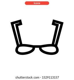 eyeglasses icon isolated sign symbol vector illustration - high quality black style vector icons
