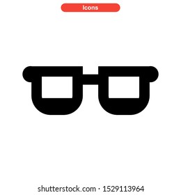 eyeglasses icon isolated sign symbol vector illustration - high quality black style vector icons
