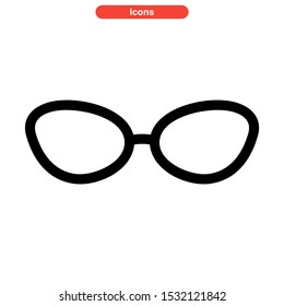 eyeglasses icon isolated sign symbol vector illustration - high quality black style vector icons
