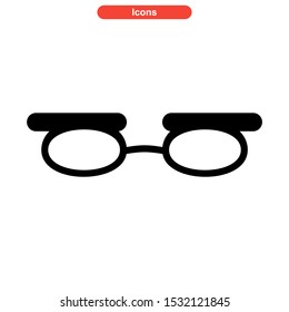 eyeglasses icon isolated sign symbol vector illustration - high quality black style vector icons
