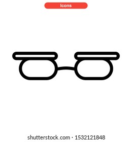 eyeglasses icon isolated sign symbol vector illustration - high quality black style vector icons
