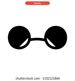 eyeglasses icon isolated sign symbol vector illustration - high quality black style vector icons
