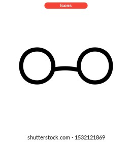 eyeglasses icon isolated sign symbol vector illustration - high quality black style vector icons
