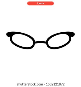 eyeglasses icon isolated sign symbol vector illustration - high quality black style vector icons
