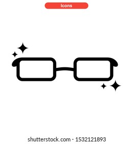 eyeglasses icon isolated sign symbol vector illustration - high quality black style vector icons
