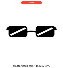 eyeglasses icon isolated sign symbol vector illustration - high quality black style vector icons
