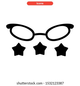 eyeglasses icon isolated sign symbol vector illustration - high quality black style vector icons
