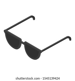 Eyeglasses icon. Isometric of eyeglasses vector icon for web design isolated on white background